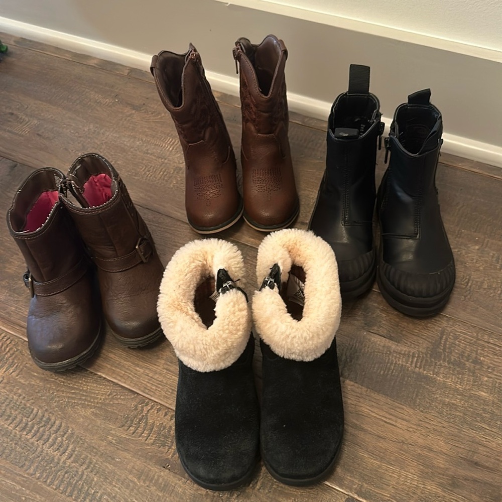 Ugg, chereoke, cat and Jack and h and m toddler girls boots
